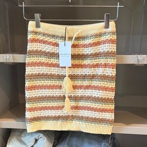 Promesa Multicolor Striped Knit Pencil Skirt